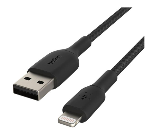 BELKIN Kabel Braided USB- Lightning 2m czarne CAA002bt2MBK - 1330468 - zdjęcie 4